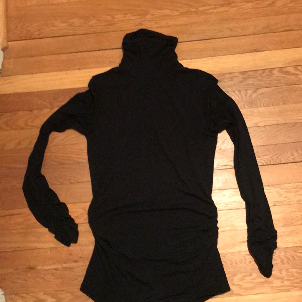 Black Tissue Turtleneck
